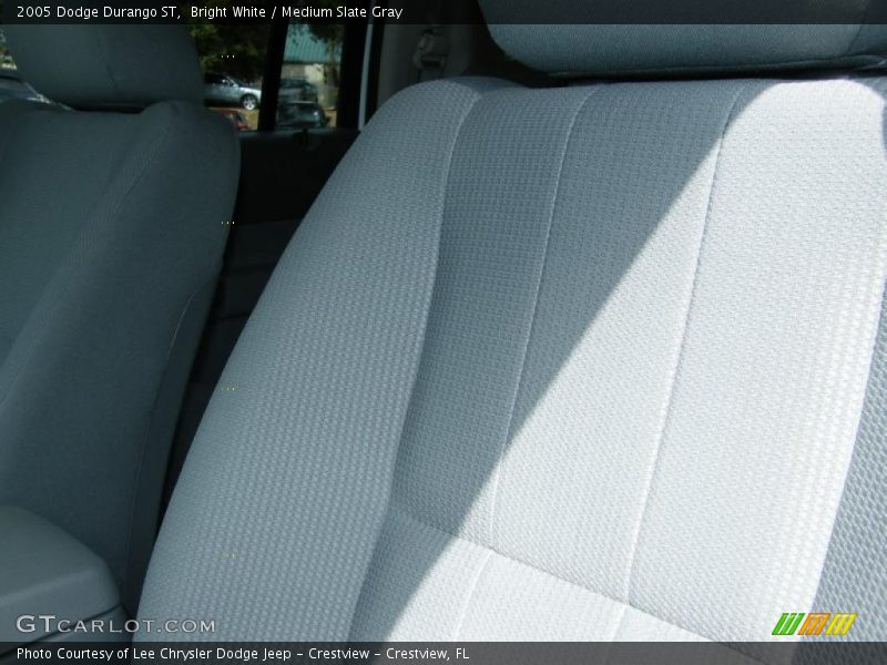 Bright White / Medium Slate Gray 2005 Dodge Durango ST