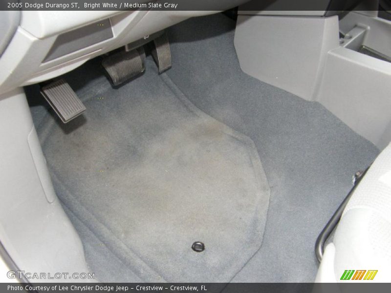 Bright White / Medium Slate Gray 2005 Dodge Durango ST