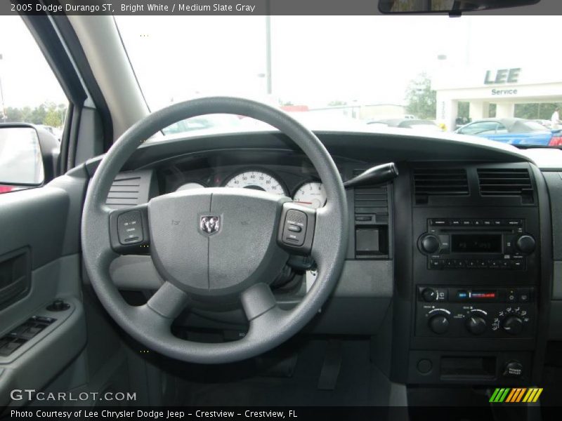 Bright White / Medium Slate Gray 2005 Dodge Durango ST