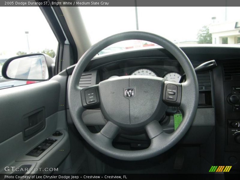 Bright White / Medium Slate Gray 2005 Dodge Durango ST