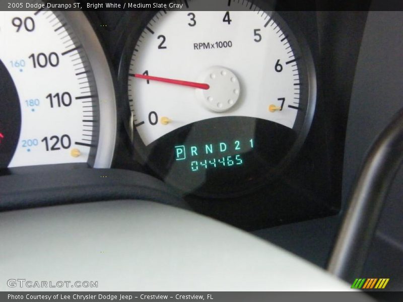 Bright White / Medium Slate Gray 2005 Dodge Durango ST