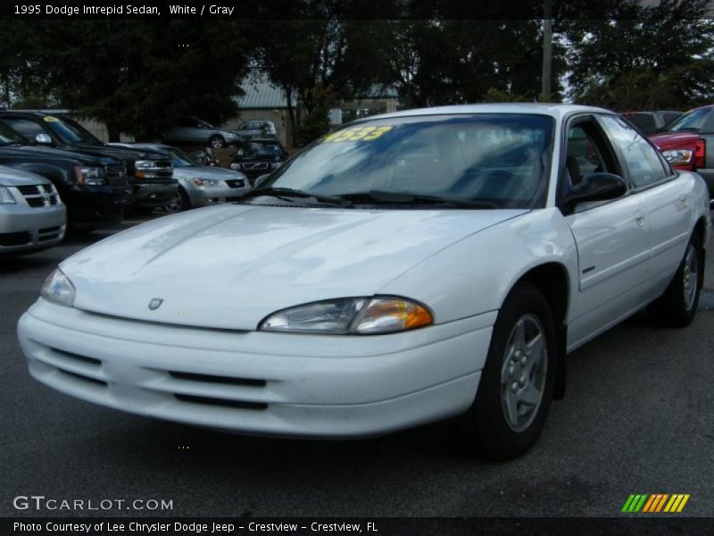 White / Gray 1995 Dodge Intrepid Sedan