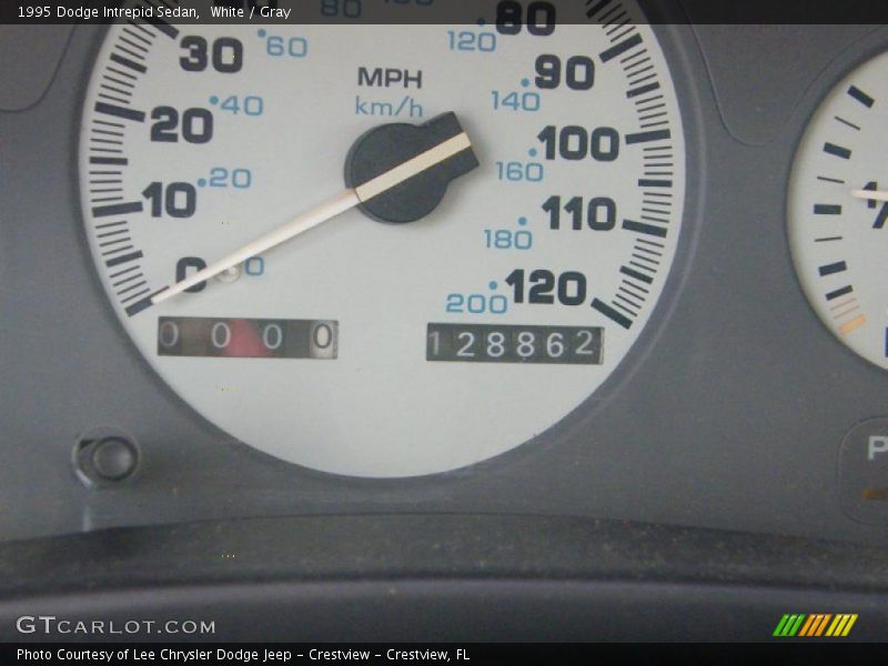 White / Gray 1995 Dodge Intrepid Sedan