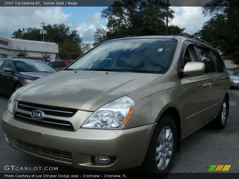 Sunset Gold / Beige 2007 Kia Sedona EX