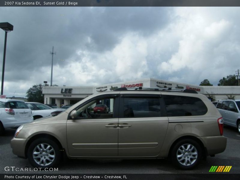 Sunset Gold / Beige 2007 Kia Sedona EX