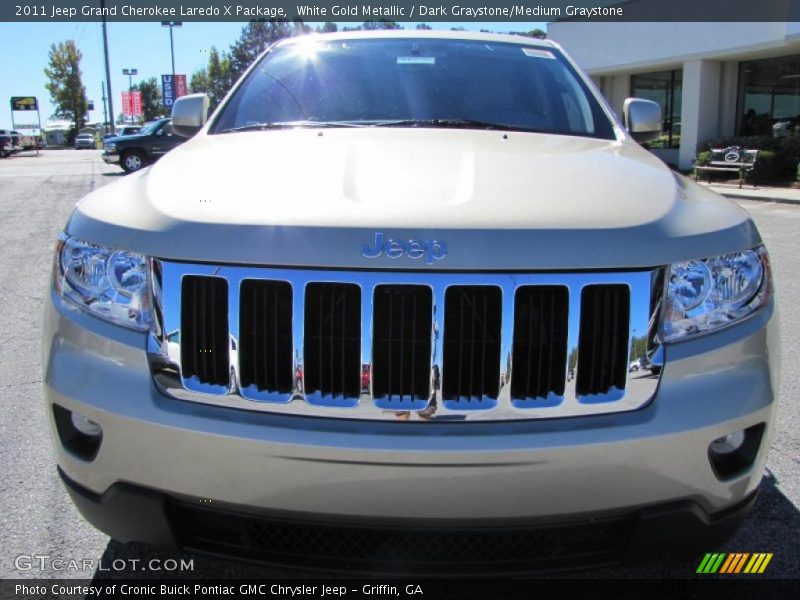 White Gold Metallic / Dark Graystone/Medium Graystone 2011 Jeep Grand Cherokee Laredo X Package