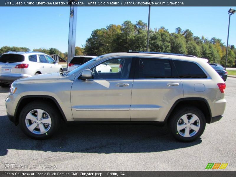 White Gold Metallic / Dark Graystone/Medium Graystone 2011 Jeep Grand Cherokee Laredo X Package