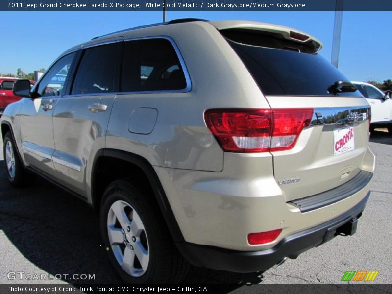 White Gold Metallic / Dark Graystone/Medium Graystone 2011 Jeep Grand Cherokee Laredo X Package