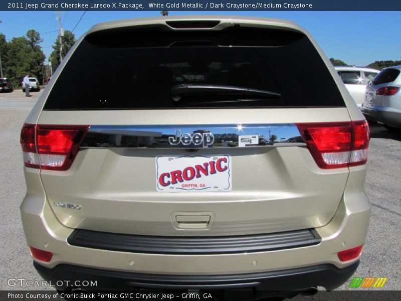 White Gold Metallic / Dark Graystone/Medium Graystone 2011 Jeep Grand Cherokee Laredo X Package