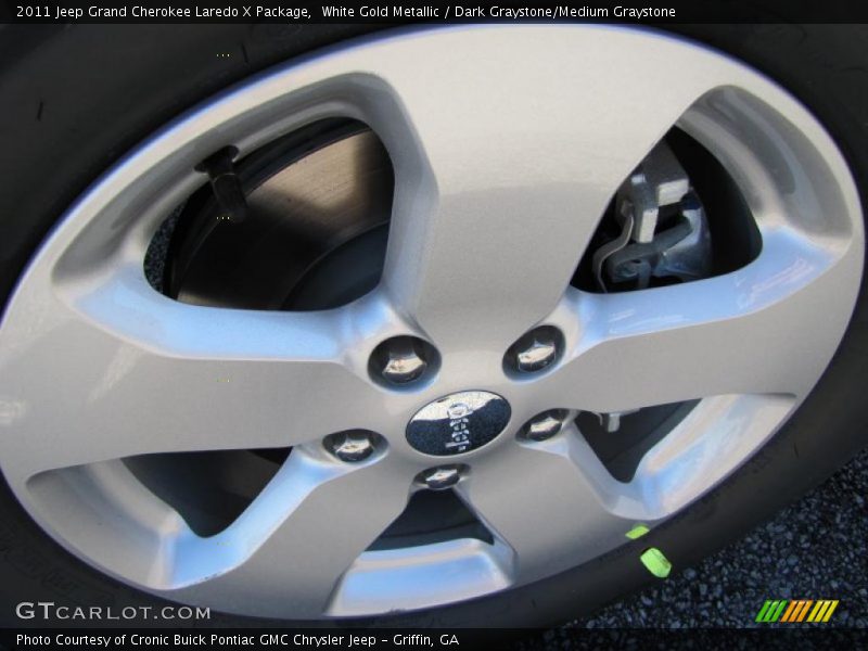 White Gold Metallic / Dark Graystone/Medium Graystone 2011 Jeep Grand Cherokee Laredo X Package