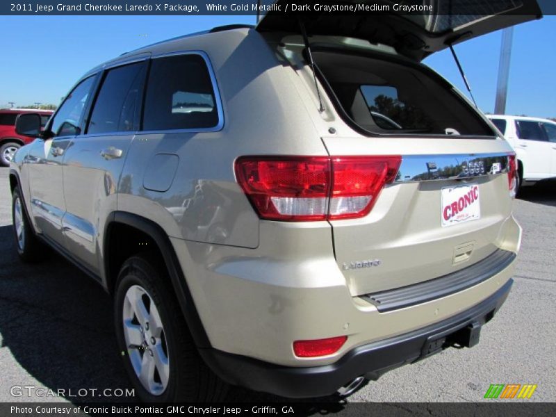 White Gold Metallic / Dark Graystone/Medium Graystone 2011 Jeep Grand Cherokee Laredo X Package
