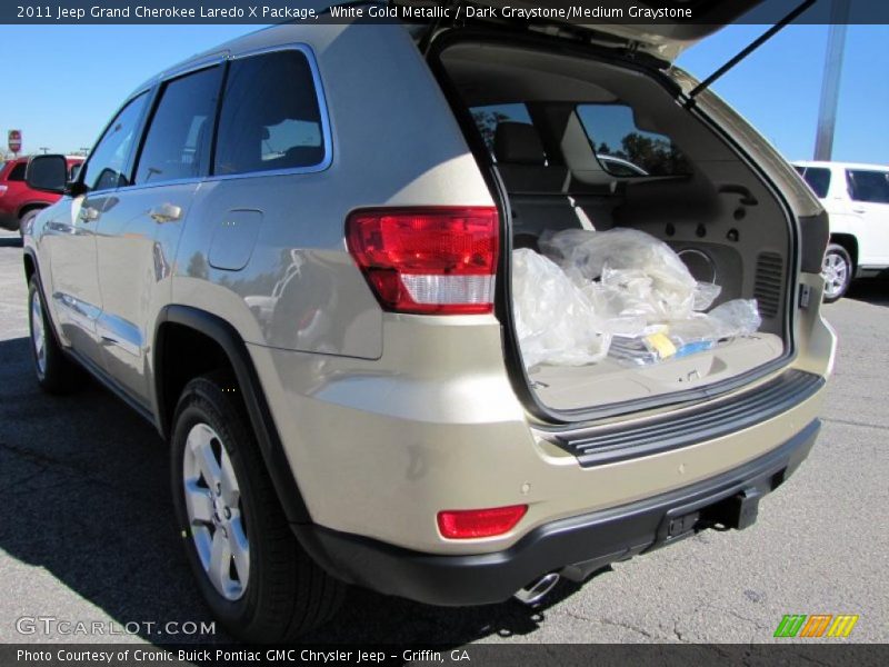 White Gold Metallic / Dark Graystone/Medium Graystone 2011 Jeep Grand Cherokee Laredo X Package