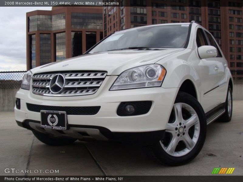 Arctic White / Macadamia 2008 Mercedes-Benz ML 350 4Matic