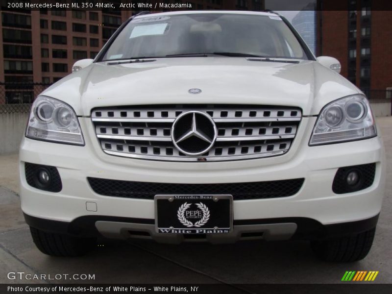 Arctic White / Macadamia 2008 Mercedes-Benz ML 350 4Matic