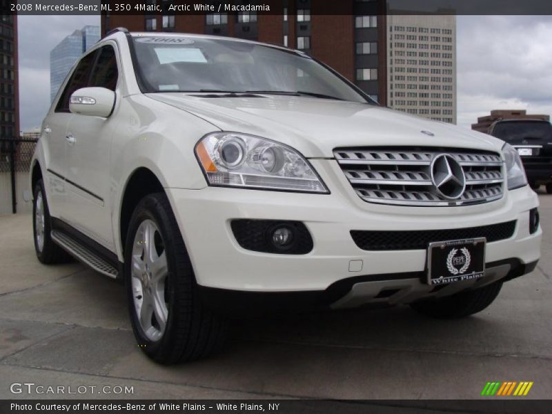Arctic White / Macadamia 2008 Mercedes-Benz ML 350 4Matic