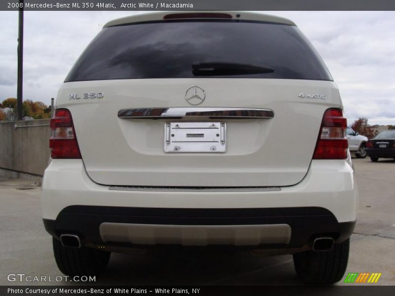 Arctic White / Macadamia 2008 Mercedes-Benz ML 350 4Matic