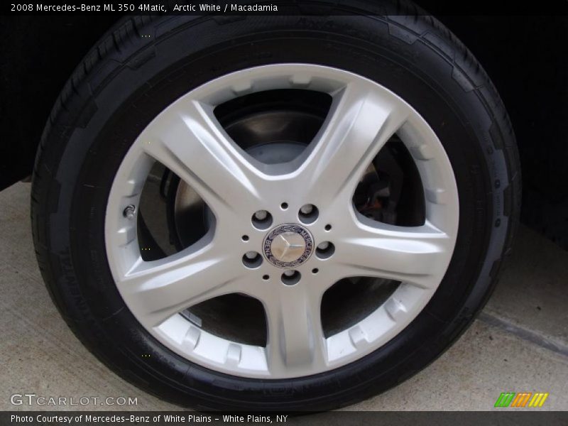 Arctic White / Macadamia 2008 Mercedes-Benz ML 350 4Matic