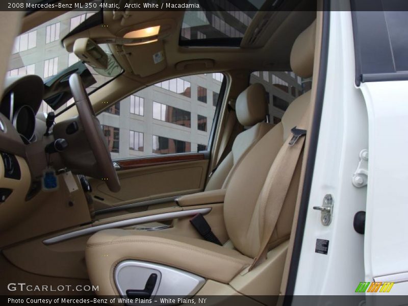 Arctic White / Macadamia 2008 Mercedes-Benz ML 350 4Matic