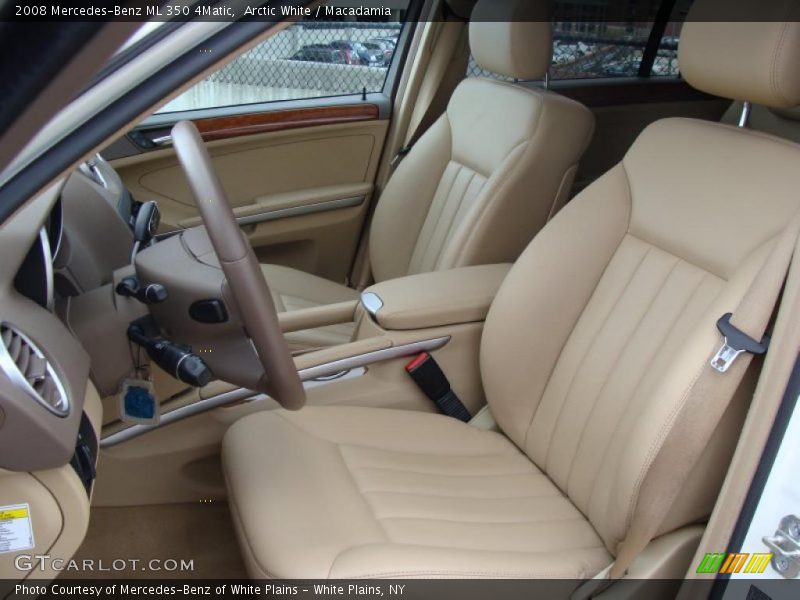 Arctic White / Macadamia 2008 Mercedes-Benz ML 350 4Matic