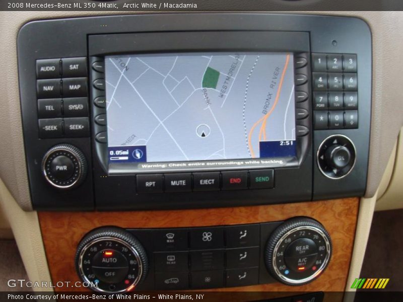 Arctic White / Macadamia 2008 Mercedes-Benz ML 350 4Matic