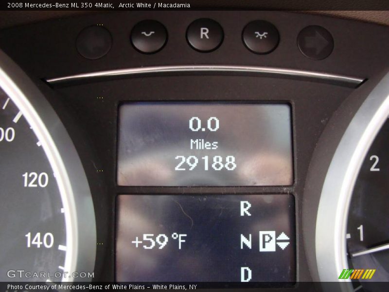 Arctic White / Macadamia 2008 Mercedes-Benz ML 350 4Matic