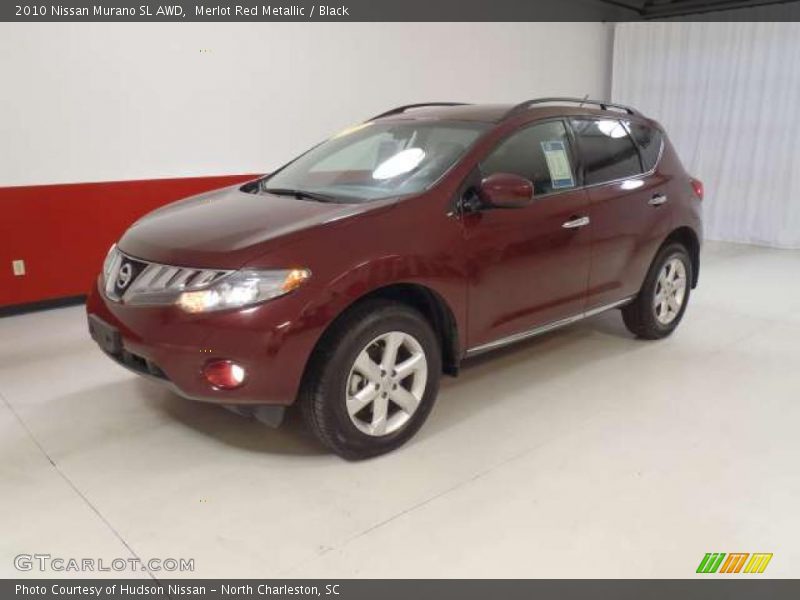 Merlot Red Metallic / Black 2010 Nissan Murano SL AWD