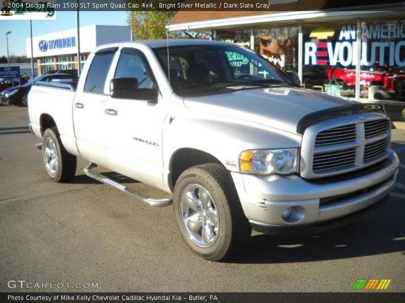 Bright Silver Metallic / Dark Slate Gray 2004 Dodge Ram 1500 SLT Sport Quad Cab 4x4