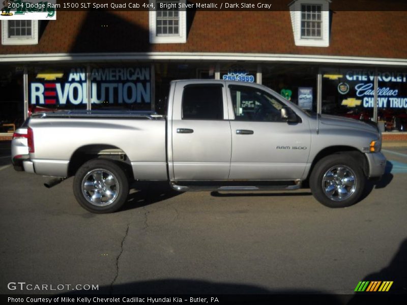 Bright Silver Metallic / Dark Slate Gray 2004 Dodge Ram 1500 SLT Sport Quad Cab 4x4