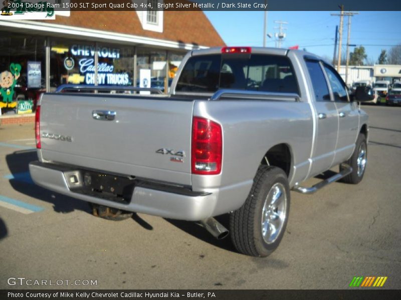 Bright Silver Metallic / Dark Slate Gray 2004 Dodge Ram 1500 SLT Sport Quad Cab 4x4