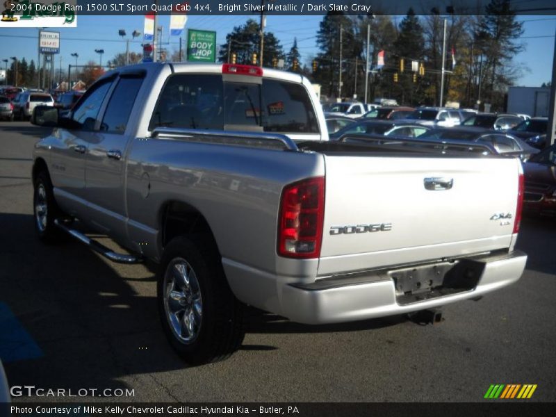 Bright Silver Metallic / Dark Slate Gray 2004 Dodge Ram 1500 SLT Sport Quad Cab 4x4