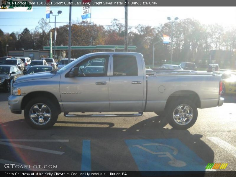 Bright Silver Metallic / Dark Slate Gray 2004 Dodge Ram 1500 SLT Sport Quad Cab 4x4