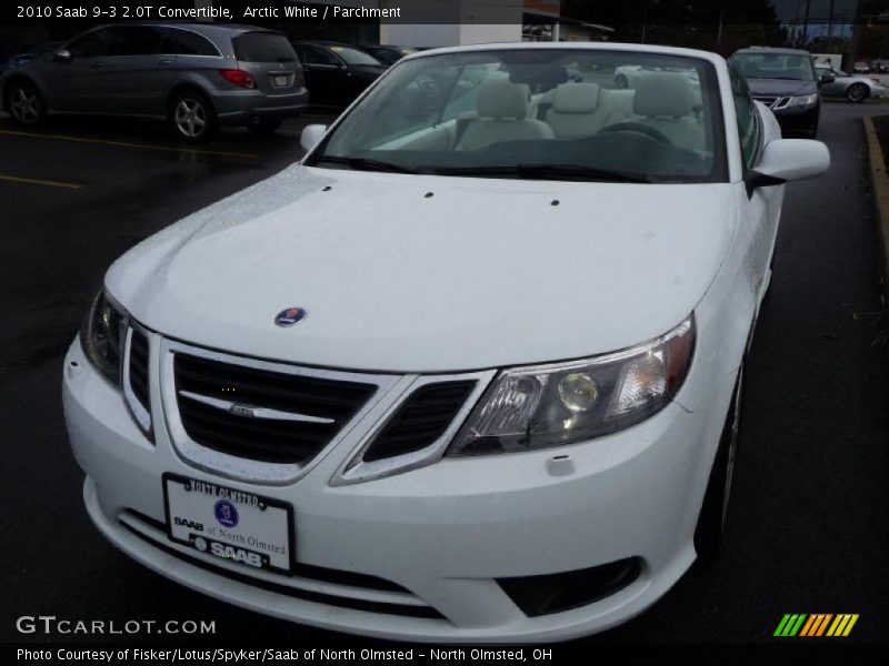 Arctic White / Parchment 2010 Saab 9-3 2.0T Convertible