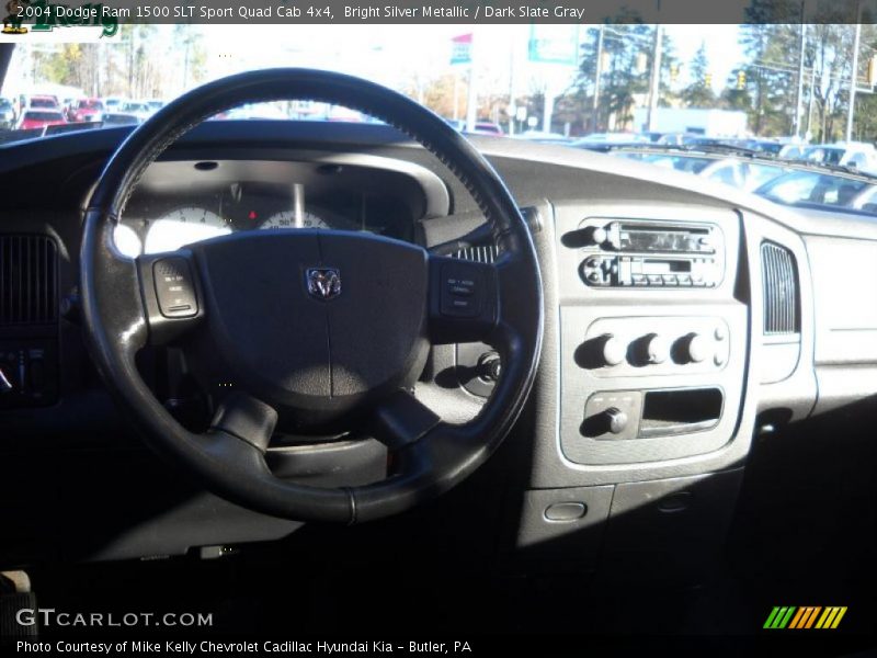 Bright Silver Metallic / Dark Slate Gray 2004 Dodge Ram 1500 SLT Sport Quad Cab 4x4