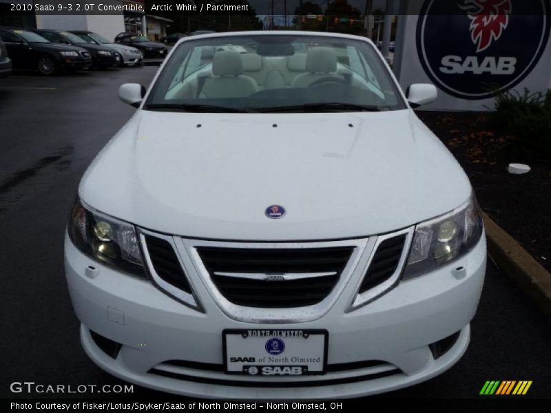 Arctic White / Parchment 2010 Saab 9-3 2.0T Convertible