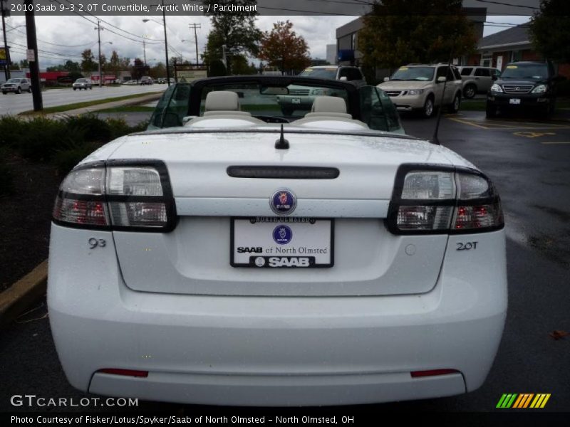 Arctic White / Parchment 2010 Saab 9-3 2.0T Convertible