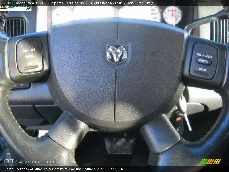 Bright Silver Metallic / Dark Slate Gray 2004 Dodge Ram 1500 SLT Sport Quad Cab 4x4