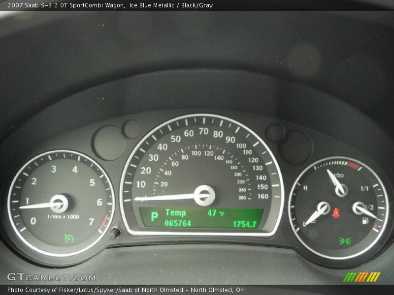  2007 9-3 2.0T SportCombi Wagon 2.0T SportCombi Wagon Gauges