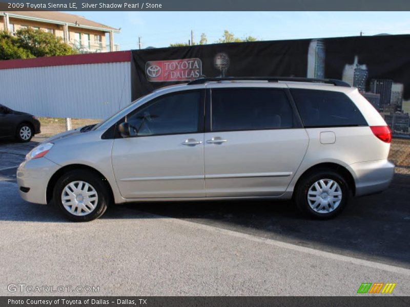 Silver Shadow Pearl / Stone 2009 Toyota Sienna LE