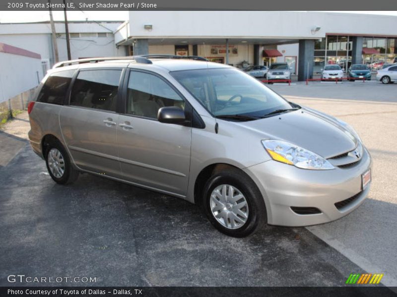 Silver Shadow Pearl / Stone 2009 Toyota Sienna LE