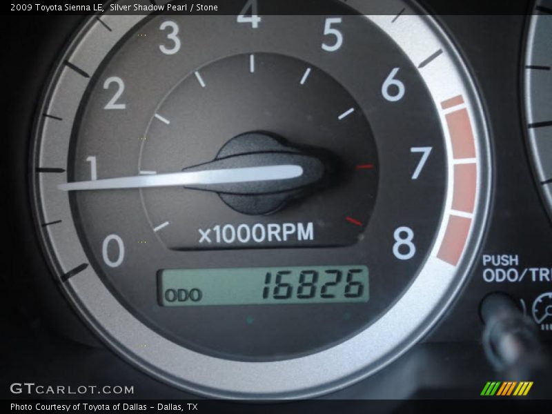 Silver Shadow Pearl / Stone 2009 Toyota Sienna LE