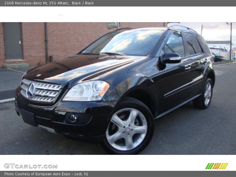 Black / Black 2008 Mercedes-Benz ML 350 4Matic