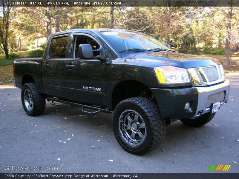 Timberline Green / Charcoal 2008 Nissan Titan XE Crew Cab 4x4