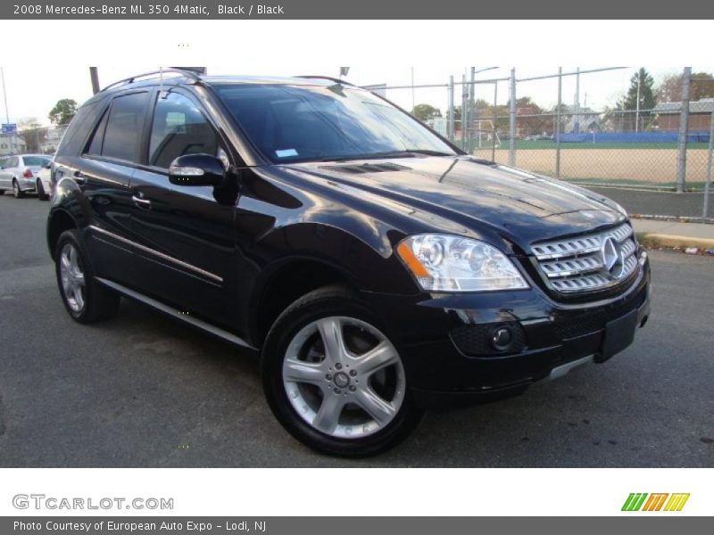 Black / Black 2008 Mercedes-Benz ML 350 4Matic
