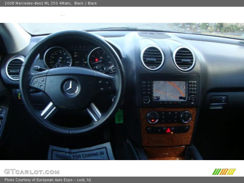 Black / Black 2008 Mercedes-Benz ML 350 4Matic
