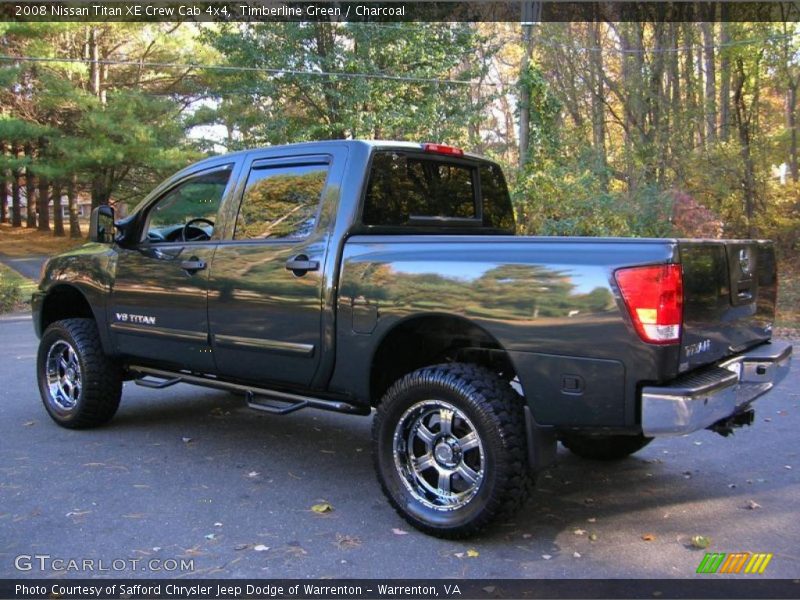Timberline Green / Charcoal 2008 Nissan Titan XE Crew Cab 4x4