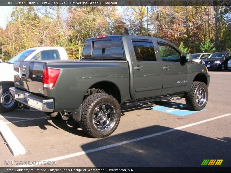 Timberline Green / Charcoal 2008 Nissan Titan XE Crew Cab 4x4