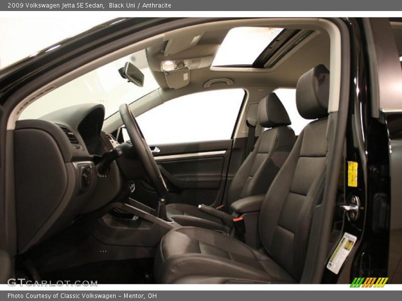 Black Uni / Anthracite 2009 Volkswagen Jetta SE Sedan