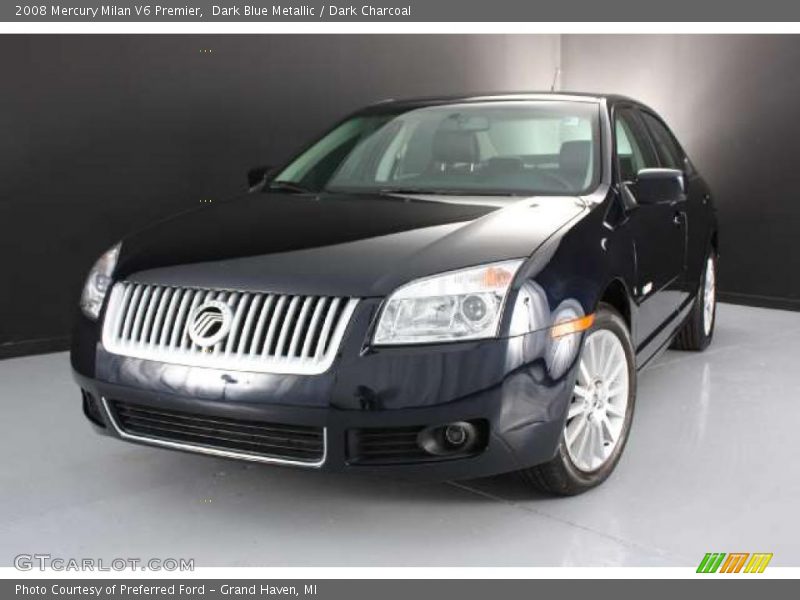 Dark Blue Metallic / Dark Charcoal 2008 Mercury Milan V6 Premier