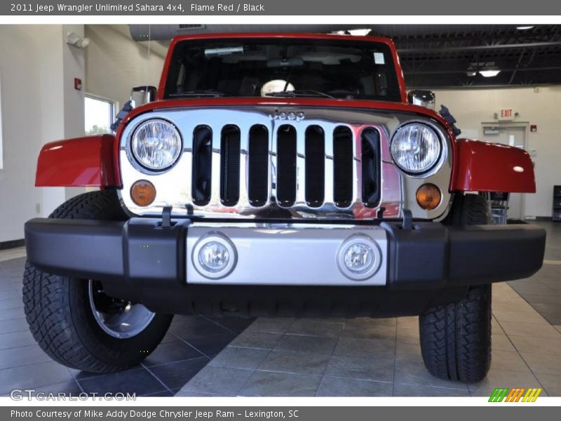 Flame Red / Black 2011 Jeep Wrangler Unlimited Sahara 4x4