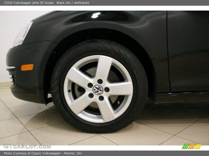 Black Uni / Anthracite 2009 Volkswagen Jetta SE Sedan